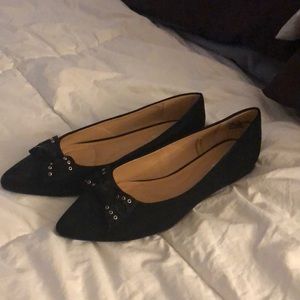 Lane Bryant Black Flats Size 11W